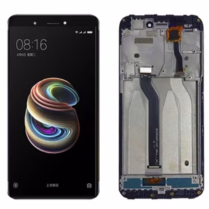 LCD ekranas suderinamas su Xiaomi Redmi 5A juodas su rėmeliu HQ