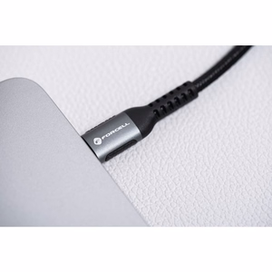 Кабель USB C to USB C Forcell F-Energy QC4.0 PD 5A 240W Cafule 0,25 m C263 чёрный