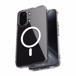 Crong Hybrid Clear Magnetic MagSafe dėklas, skirtas Xiaomi POCO X8 Pro Max 5G, skaidrus