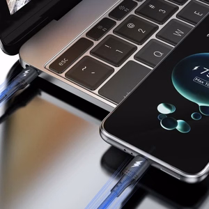Dudao L3CC Плетёный кабель USB-C - USB-C 60W 1.2m - чёрный