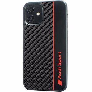 Audi Carbon Fiber Stripe iPhone 11 / Xr 6.1" black/black hardcase AUS-TPUPCIP11-R8/D1-BK