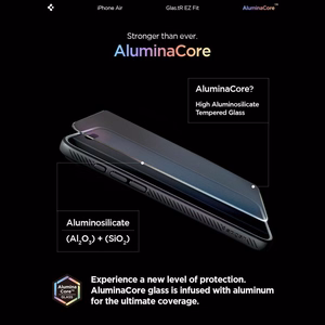 Spigen Glas.TR EZ Fit 2-jų rinkinys grūdintas stiklas iPhone 17 Air - skaidrus