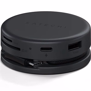 Adapteris HUB 7in1 USB C Satechi Multiport ST-POTG7C vidurnakčio juoda