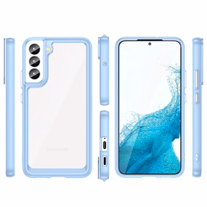 Outer Space Case для Samsung Galaxy S23 чехол с гибкой рамкой синий