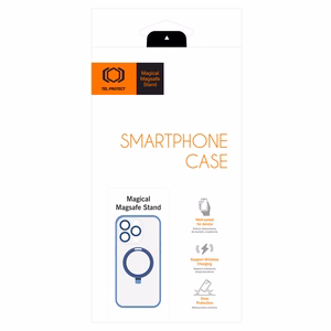 Tel Protect Magiškas Magnetinis Dėklas su stovu Iphone 14 Pro mėlynas