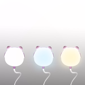 LED Teddy bear desk Lamp 3W, 3000/4500/6000K, adjustable, 1200mAh, pink,  LTC