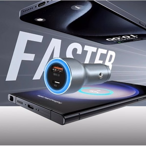 Dudao R4Ultra 120W Power Delivery Quick Charge LED Car Įkroviklis USB-A USB-C - Gray