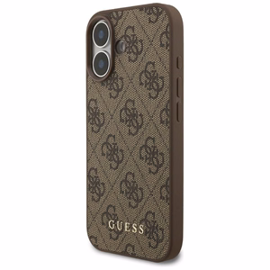 Guess 4G Klasikinis Dėklas telefonui iPhone 17 - rudas