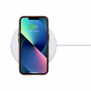 iCarer Oil Wax Premium odinis dėklas iPhone 14 Plus Magnetinis odinis dėklas su MagSafe Rudas (WMI14220703-RB)