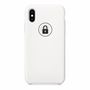 Telefono dėklas "Silicone Case" iPhone Xs baltas (baltas), originalioje pakuotėje
