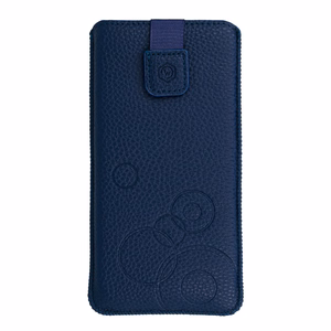 WONDER Deko dėklas telefonui (dydis XL) Iphone 15/15 Pro/Iphone 16/16 Pro/Samsung S24/S24 Plus/S25/S25 Plus/A53/A55 5G tamsiai mėlynas