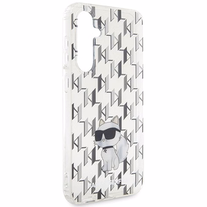 Karl Lagerfeld KLHCS23FEHNCMKLT S23 FE S711 skaidrus kietas dėklas monograma Choupette