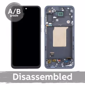 LCD Display Compatible Samsung A556 A55 5G with Frame / Lilac / (9.5/10 disassembled)