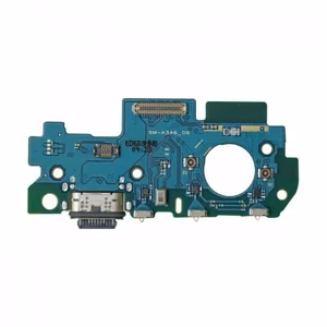 Charging Port Compatible With Samsung A346 A34 5G with Flex Silver OEM
