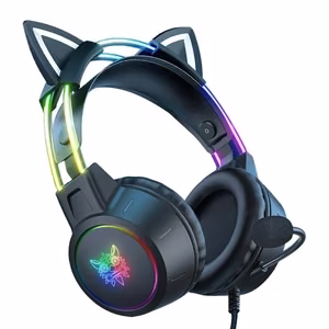 ONIKUMA X15 PRO žaidimų ausinės Cat (juodos)