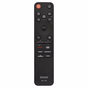 Savio RC-30 nuotolinio valdymo pultelis IR/Bluetooth Spaudžiamieji mygtukai