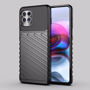 Thunder dėklas lankstus tvirtas apsauginis dangtelis TPU dėklas Motorola Moto G100 / Edge S juodas