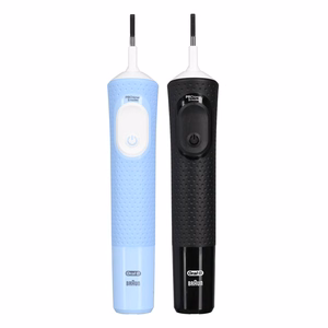 Oral-B Vitality Pro Duo – rechargeable electric toothbrush, 2 brush heads, 3 cleaning modes, black/blue/white
