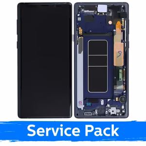 ЖК-дисплей, совместимый с Samsung N960 Note 9, в рамке / цвет «океанский синий» / (Service Pack)