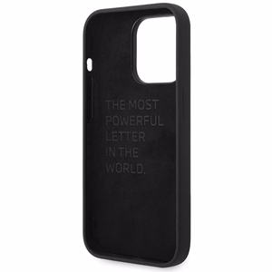 BMW silikoninis raštas iPhone 15 Pro Max dėklas - juodas