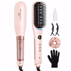 Plaukų formavimo šukos Wavytalk SteamBrush Pro rožinės
