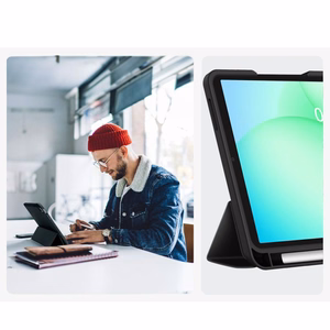 TechProtect SmartCase Pen dėklas Samsung Galaxy Tab A9+ / A11+ Plus 11.0 juodas