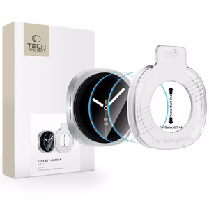 Tech-Protect Easy Set+ grūdintas stiklas, 2 vnt., skirtas Samsung Galaxy Watch Ultra 44 mm