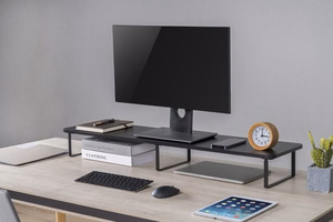 Gembird MS-TABLE2-01 monitoriaus laikiklis arba stovas Stalas Juoda