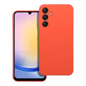 Silikoninis dėklas telefonui SAMSUNG A25 5G persikinis