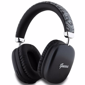 Guess Bluetooth ausinės GUBHK1GCTCSK GCUBE METALLIC SCRIPT LOGO juodos