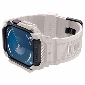 Spigen Rugged Armor „Pro“ dirželis Apple Watch 10 (46MM) - smėlio spalvos