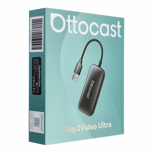 Belaidis CarPlay/Android Auto Adapteris Ottocast Play2Video Ultra juodas