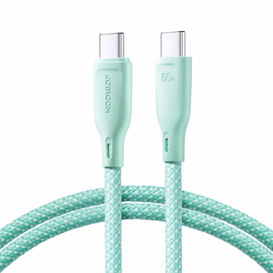 USB Кабель Joyroom "SA34-CC3" зелёный "Type-C / Type-C" 100см (до 60W)