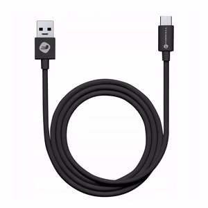 Кабель USB A to USB C Forcell F-Energy QC3.0 3A Tube 1 m C398 чёрный