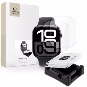 Tech-Protect Supreme Hydrogel Film Set 2-pack for Apple Watch 10 42 mm - transparent