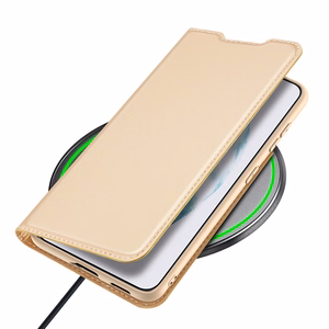Dux Ducis Skin Pro dėklas atverčiamas dėklas Samsung Galaxy S22 + (S22 Plus) auksinis