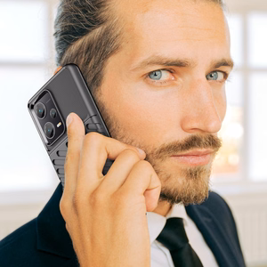 Thunder Case dėklas Xiaomi Redmi Note 12 Pro+ silikoninis šarvuotas dėklas juodas