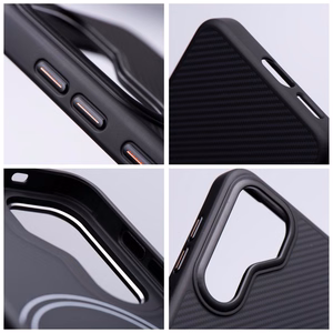 Чехол для Samsung S26 ULTRA Carbon Elite Mag Cover совместим с MagSafe чёрный