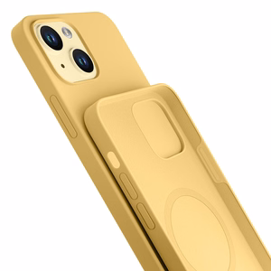 3mk Hardy Silicone MagDėklas iPhone 15 Plus - geltona