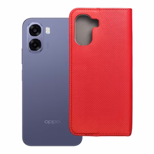 Atverčiamas Smart Case Book dėklas, skirtas Oppo A6x, raudonas