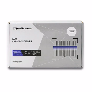 Qoltec 50868 Belaidis lazerinis skaitytuvas 1D | 2D | Juoda