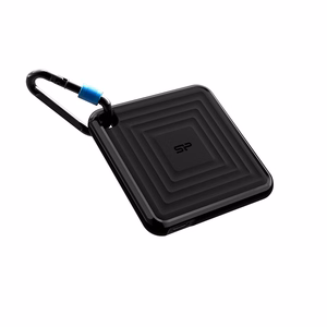 Silicon Power PC60 Portable SSD 1 TB USB A tipo jungties adapteris į USB C tipo jungtį 3.2 Gen 1 (3.1 Gen 1) Juoda