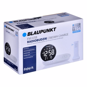 Blaupunkt CR85WH CHARGE Skaitmeninis žadintuvas Balta