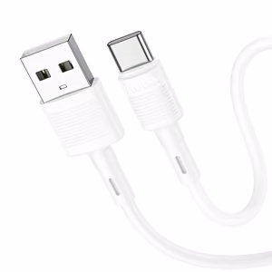 Hoco X83 USB-A – USB-C kabelis Cable USB A to USB C Hoco 3A 1 m X83, juodas, 1 m, 3A