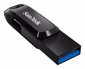 SanDisk Ultra Dual Drive Go USB atmintinė 256 GB USB Type-A / USB Type-C 3.2 Gen 1 juoda