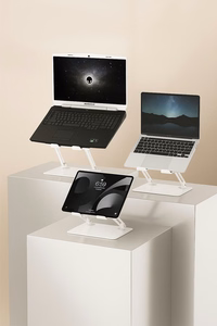MEDIA-TECH Nešiojamojo kompiuterio stovas – Laptop Stand MT2661W (baltas)