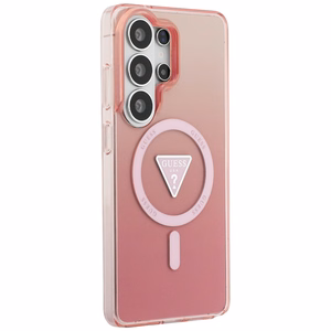 Guess чехол IML Gradient Triangle MagSafe для Samsung Galaxy S26 Ultra розовый