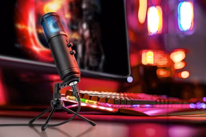 Kruger&Matz Warrior GV-100 USB žaidimų ir vlogų mikrofonas