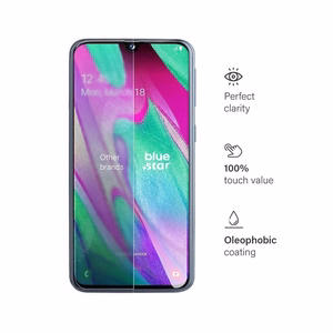 Tempered glass to Samsung Galaxy A40 Blue Star