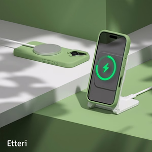 Etteri silikoninis dėklas telefonui iPhone 16 6,1 (m) - šviesiai žalias (m)